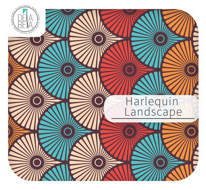 70s Geometric Cupboard Wrap | Retro Scallop Sticky Back Plastic