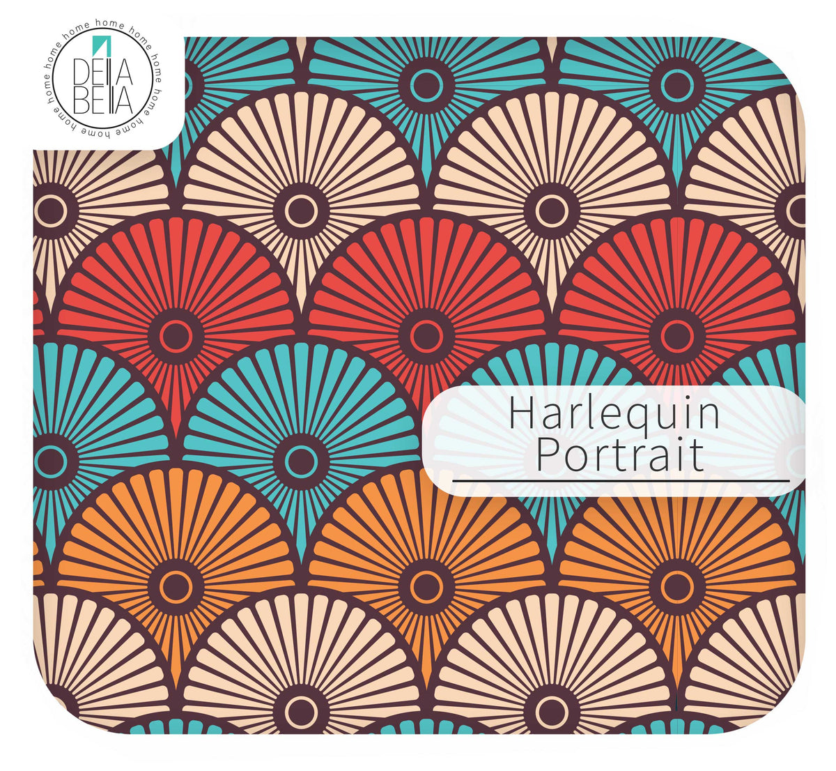 70s Geometric Cupboard Wrap | Retro Scallop Sticky Back Plastic