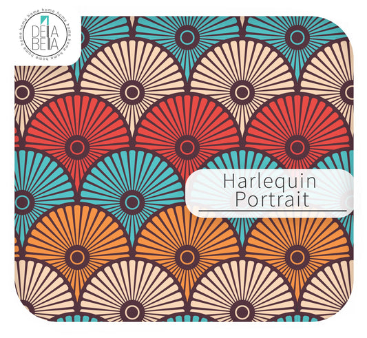70s Geometric Cupboard Wrap | Retro Scallop Sticky Back Plastic