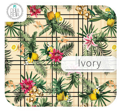 Miami Palms Tropical Vinyl Wrap UK | Pineapple Sticky Back Plastic for Kitchen Cabinets