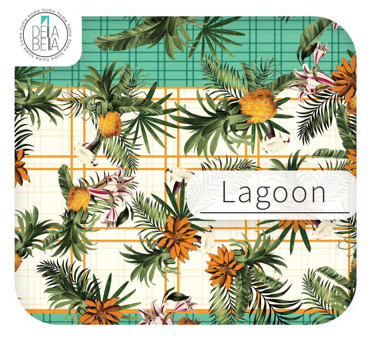 Miami Palms Tropical Vinyl Wrap UK | Pineapple Sticky Back Plastic for Kitchen Cabinets