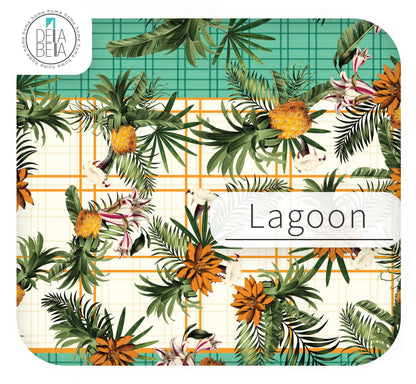 Miami Palms Tropical Vinyl Wrap UK | Pineapple Sticky Back Plastic for Kitchen Cabinets