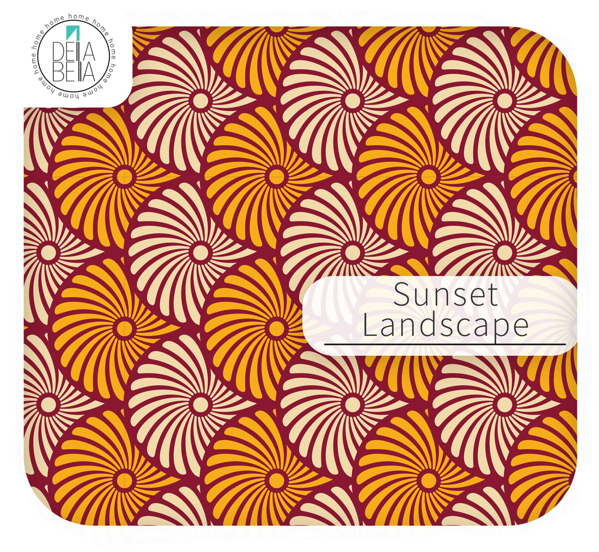 70s Geometric Cupboard Wrap | Retro Scallop Sticky Back Plastic