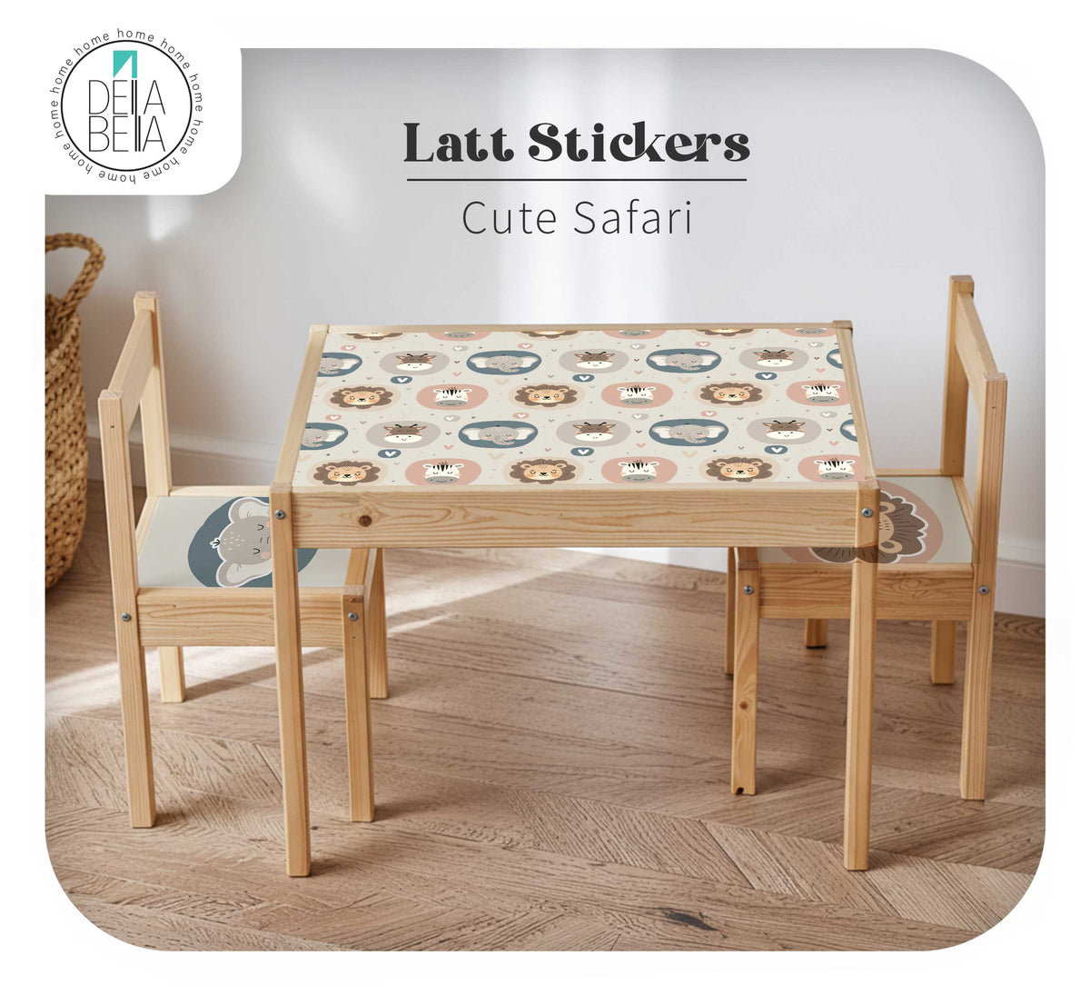Woodland Table & Chair Stickers (Fits IKEA® LÄTT)